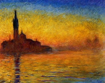 Crépuscule, Venise - Claude Monet